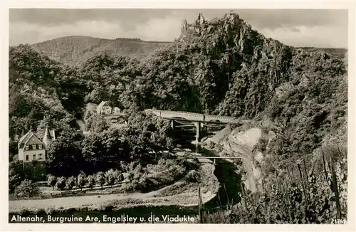 AK / Ansichtskarte  Altenahr Burgruine Are Engelsley und die Viadukte