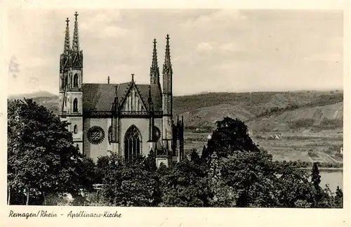 AK / Ansichtskarte 73943776 Remagen_Rheinland-Pfalz Apollinaris Kirche
