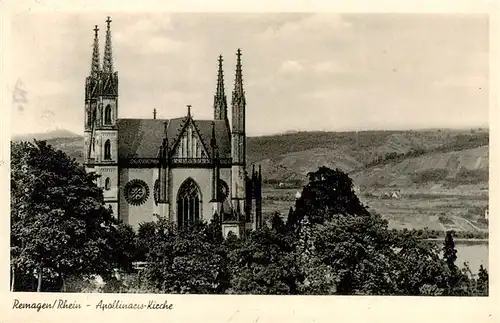 AK / Ansichtskarte  Remagen_Rheinland-Pfalz Apollinaris Kirche