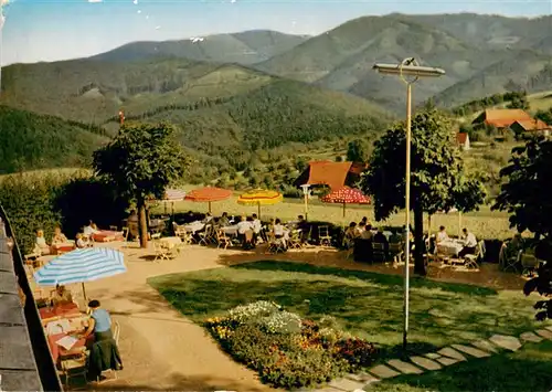 AK / Ansichtskarte  Horben_Breisgau_Schwarzwald Hotel Luisenhoehe Gartenterrasse