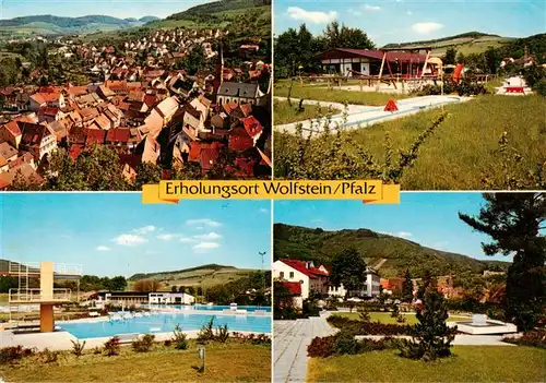 AK / Ansichtskarte 73943822 Wolfstein_Pfalz Panorama Minigolf Campingplatz Freibad Stadtgarten