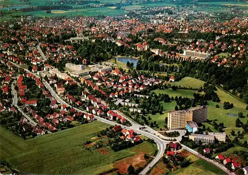 AK / Ansichtskarte  Bad_Salzuflen Fliegeraufnahme mit Kurklinik der LVA Kurklinik Lipperland BfA und Hotel Maritim