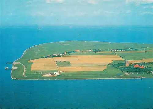 AK / Ansichtskarte  Neuwerk_Insel_Cuxhaven_Nordseebad Fliegeraufnahme mit Hauptschiffahrtsweg