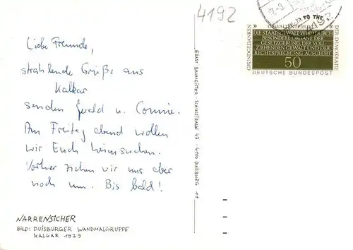 AK / Ansichtskarte  Duisburg__Ruhr Duisburger Wandmalgruppe