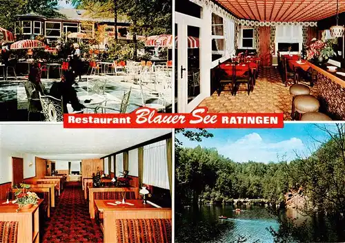 AK / Ansichtskarte 73943927 Ratingen Restaurant Blauer See Gartenterrasse