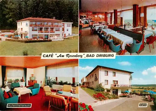 AK / Ansichtskarte 73943951 Bad_Driburg Café am Rosenberg Restaurant Terrasse