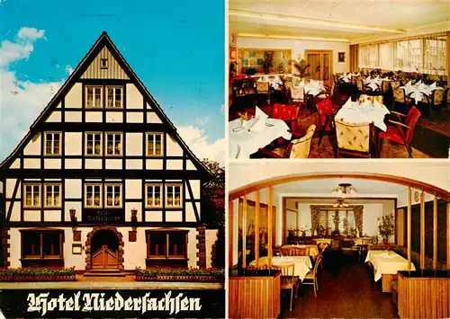 AK / Ansichtskarte 73943994 Hoexter_Weser Hotel Niedersachsen Restaurant