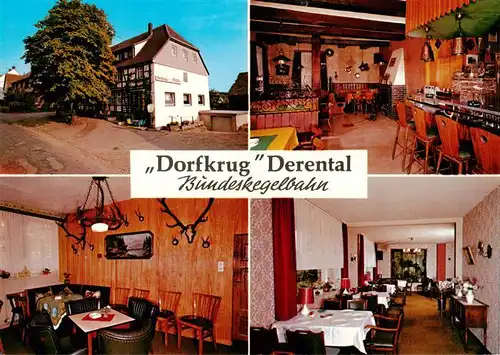 AK / Ansichtskarte 73944011 Derental Gasthaus Pension Zum Dorfkrug Bundeskegelbahn