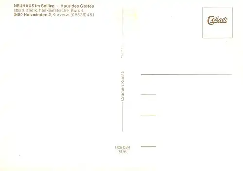 AK / Ansichtskarte 73944031 Neuhaus_Solling Haus des Gastes Fuchsjagd Reiter