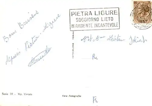 AK / Ansichtskarte  Pietra_Ligure_Pietraligure_IT Natanti allo specchio