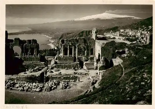 AK / Ansichtskarte 73944089 Taormina_Sicilia_IT Panorama