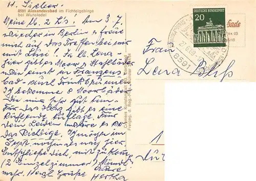 AK / Ansichtskarte  Alexandersbad_Bad Fliegeraufnahme
