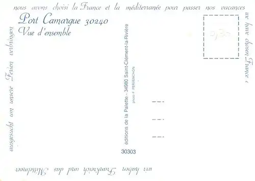 AK / Ansichtskarte  Languedoc-Roussillon Port Camargue Vue aerienne