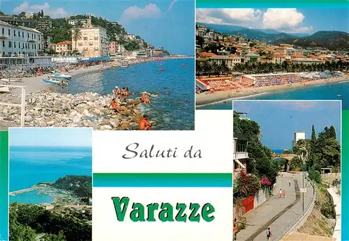 AK / Ansichtskarte  Varazze_Liguria_IT Panorama Passeggiata Europa Il porto