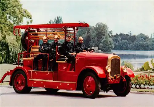 AK / Ansichtskarte  Feuerwehr_Fire-Brigade_Pompiers_Bomberos 5 Auto Pompe 1926 Somua 