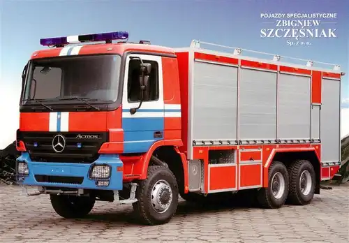 AK / Ansichtskarte 73944253 Feuerwehr_Fire-Brigade_Pompiers_Bomberos Mercedes Benz Actros 3336A 6*6
