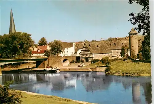 AK / Ansichtskarte  Holzminden_Weser_Niedersachsen Blick auf das Faehrhaus und Jugendherberge