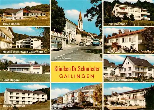 AK / Ansichtskarte 73944389 Gailingen_Singen_BW Kliniken Dr. Schmieder