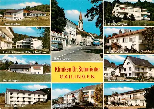 AK / Ansichtskarte 73944403 Gailingen_Singen_BW Kliniken Dr. Schmieder