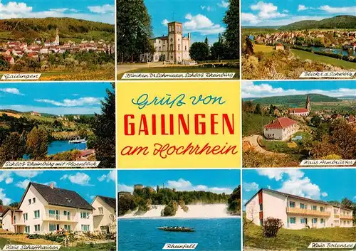 AK / Ansichtskarte 73944405 Gailingen_Singen_BW und Umgebung Kliniken Dr. Schmieder Rheinfall