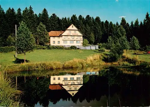 AK / Ansichtskarte  Kirnbach_Wolfach Hoehengasthaus Pension Moosenmaettle Teich