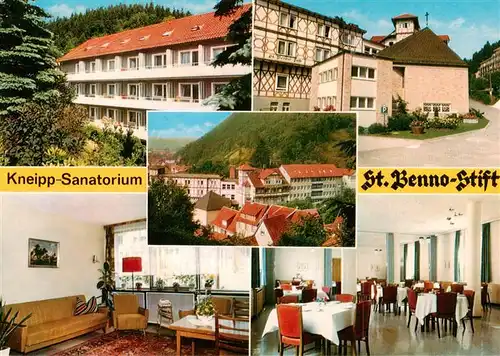 AK / Ansichtskarte 73944442 Bad_Lauterberg Kneipp-Sanatorium St. Benno-Stift