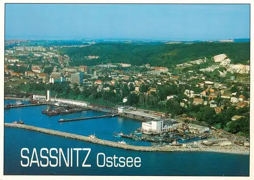 AK / Ansichtskarte 73944455 Sassnitz_Ostseebad_Ruegen Fliegeraufnahme