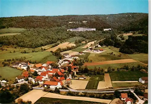 AK / Ansichtskarte  Schwabthal Fliegeraufnahme mit Kurklinik Lautergrund