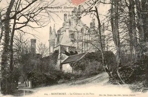 AK / Ansichtskarte  Montmort_71 Le Chateau vu du Parc