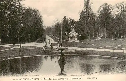 AK / Ansichtskarte  Maisons-Laffitte_78_Yvelines Les Avenues Lafayette et Mirabeau