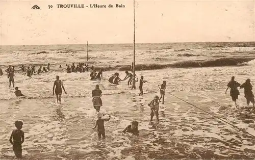 AK / Ansichtskarte  Trouville-Deauville Heure du Bain