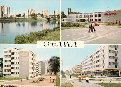 AK / Ansichtskarte  Olawa_Ohlau_Niederschlesien_PL Osiedle Boleslawa Chrobrego Dworzec PS Ulica Jednosci Narodowej