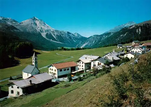 AK / Ansichtskarte  Lue_GR Val Muestair mit Piz dAint und Ofenpass