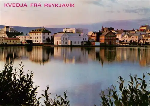 AK / Ansichtskarte 73944627 Reykjavík_Iceland Tjornin See in der Reykjaviker Altstadt