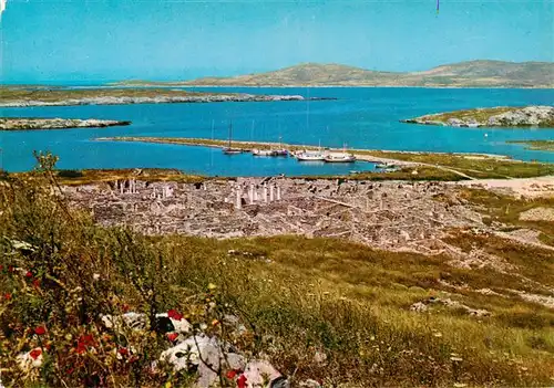 AK / Ansichtskarte 73944642 Delos_Delo_Greece Blick auf alte Stadt und den Hafen