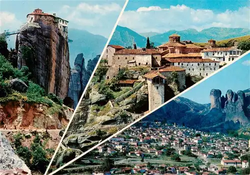 AK / Ansichtskarte  Meteora_Monastero_Metamorphoris_Greece Teilansichten