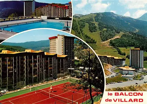 AK / Ansichtskarte  Villard_-de-Lans_38_Isere Le Balcon de Villard Hotel Pool Tennis