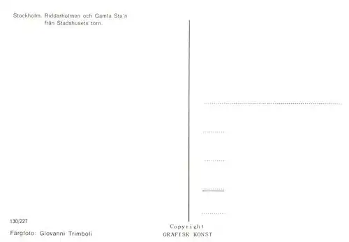 AK / Ansichtskarte  Stockholm__Sweden Riddarholmen och Gamla Stan fran Stadshuset torn