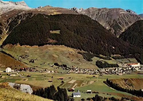 AK / Ansichtskarte  Disentis_GR Blick von Mompe Medel