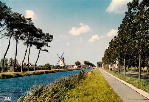 AK / Ansichtskarte 73944756 Damme__West-Vlaanderen_Belgie De Molen en Kanaal Brugge Sluis