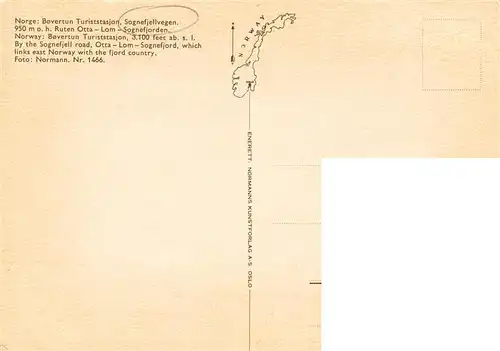 AK / Ansichtskarte  Sognefjellvegen_Sognefjord_Norge Sognefjorden Panorama