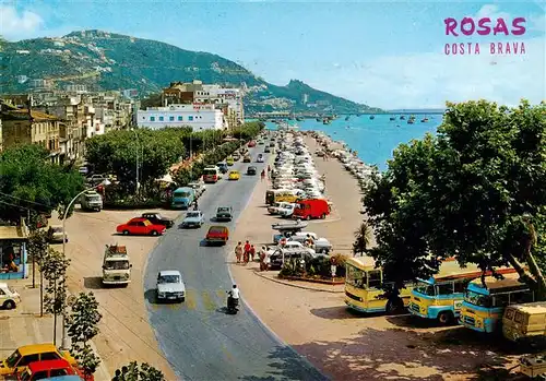 AK / Ansichtskarte  Rosas_Costa_Brava_Cataluna_ES Uferstrasse