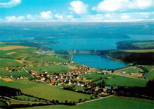 AK / Ansichtskarte  Moehnesee Grosse Talsperre Fliegeraufnahme