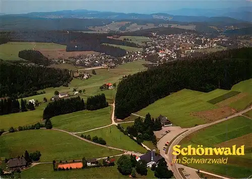 AK / Ansichtskarte  Schoenwald_Schwarzwald Fliegeraufnahme