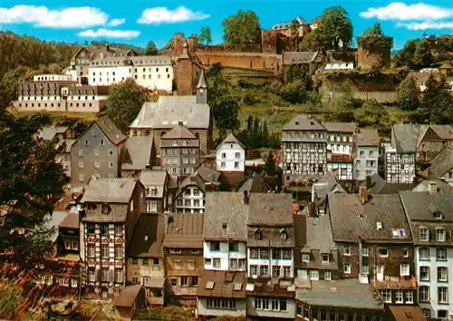 AK / Ansichtskarte  Monschau Panorama mit Burgblick