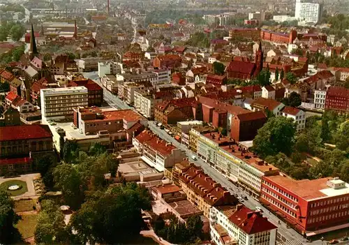 AK / Ansichtskarte  Moenchengladbach Obere Hindenburgstrasse Fliegeraufnahme