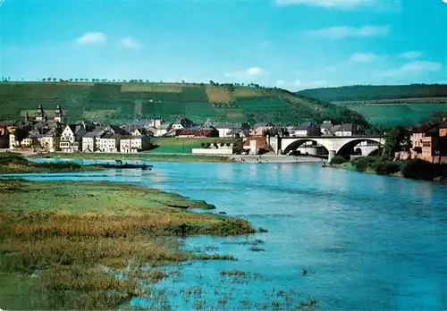 AK / Ansichtskarte 73944868 Wasserbillig_Luxembourg Le Pont ou confluent de la Sure Moselle