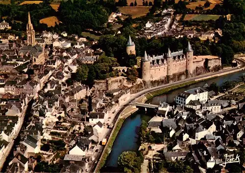 AK / Ansichtskarte  Josselin_56_Morbihan Vue generale aerienne