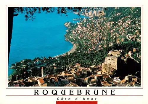 AK / Ansichtskarte  Roquebrune_06_Alpes-Maritimes Panorama Burgruine Kueste
