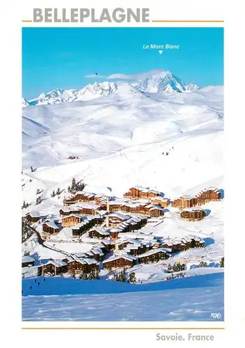 AK / Ansichtskarte  La_Plagne_73_Savoie Panorama Wintersportplatz Mont Blanc